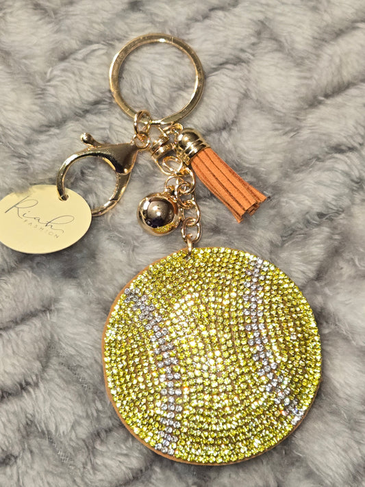 Tennis ball keychain.