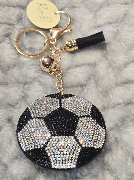 Soccer ball keychain.